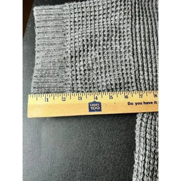 Womens Michael Kors Gray Metal Toggle Cardigan Sweater Wool Blend Size M EUC - Picture 10 of 13